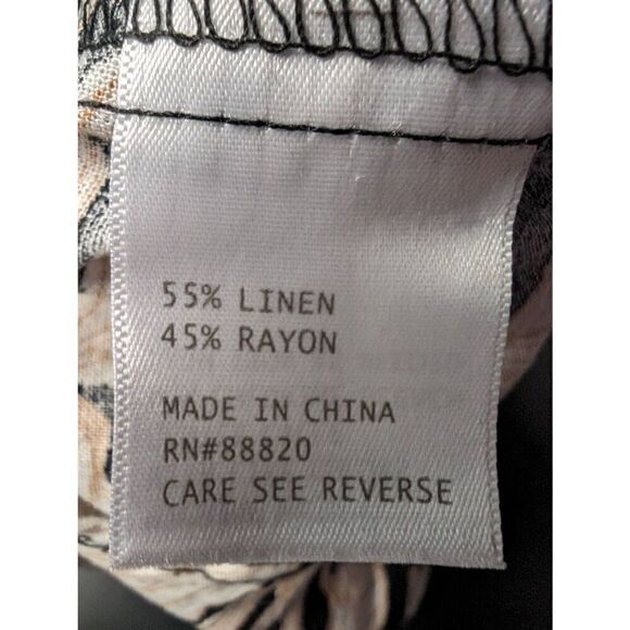 NWT Nicole Miller Halter Top Black Linen Women's Small - Picture 4 of 5